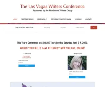 Lasvegaswritersconference.com(The Las Vegas Writers Conference) Screenshot