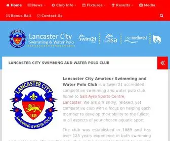 Laswpc.com(Website of Lancaster City Swimming and Water Polo Club) Screenshot