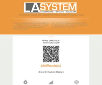 Lasystem.it(Automazione impianti sicurezza) Screenshot