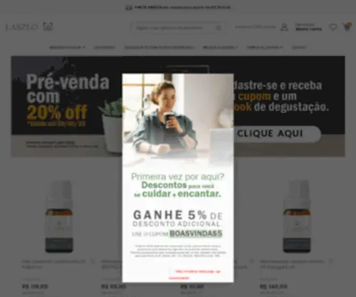 Laszlo.com.br(Aromaterapia e Aromatologia) Screenshot