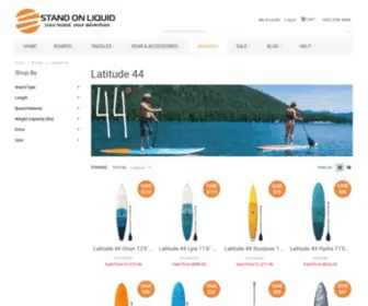 Lat44Paddleboards.com(Stand Up Paddle Boards By Latitude 44) Screenshot