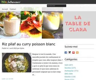 Latabledeclara.fr(La cuisine tout simplement) Screenshot