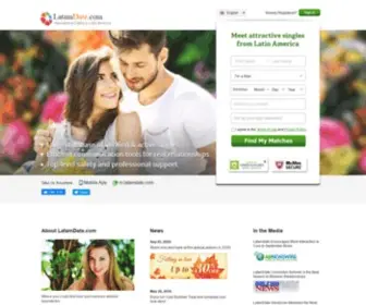Latamdate.com(Browse or chat with thousands of latin singles with the best latin dating site) Screenshot