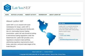 Latamsef.com(LatAm SEF) Screenshot