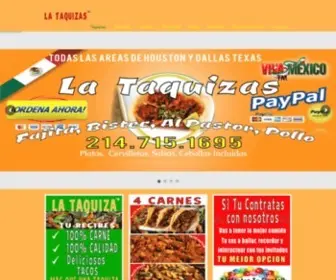 Lataquizas.com(Taquizas a Domicilio en Houston Dallas 214.715.1695 Taqueros) Screenshot