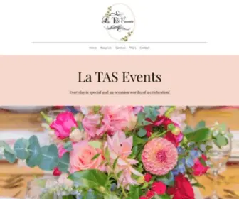 Latasevents.com(Luxury Picnics) Screenshot