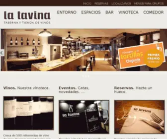 Latavina.com(Bar Restaurante La Tavina) Screenshot