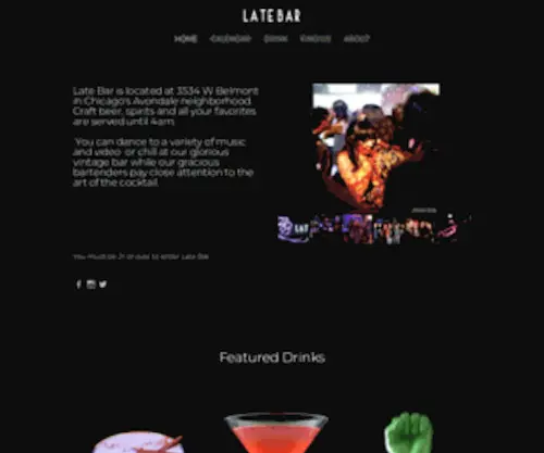 Latebarchicago.com(Late Bar) Screenshot