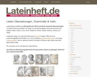 Lateinheft.de(Willkommen auf) Screenshot