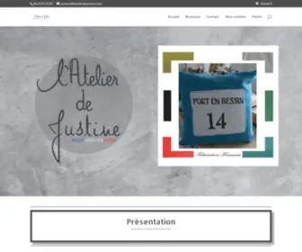 Latelierdejustine.com(Boutique) Screenshot