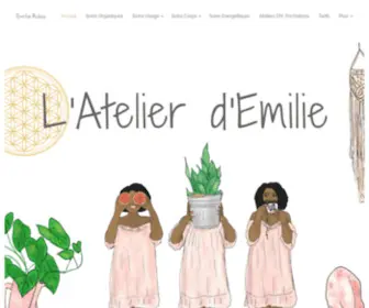 Latelierdemilie.com(L'Atelier d'Emilie est un espace bien) Screenshot