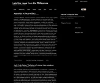 Latelinenews.com(Late line news from the Philippines) Screenshot