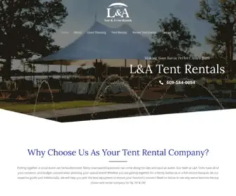 Latents.com(L&A Tent Rental Company) Screenshot