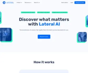 Lateral.io(Lateral's mission) Screenshot
