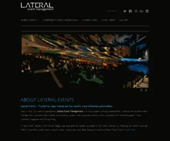 Lateralevents.com(Lateral Events) Screenshot