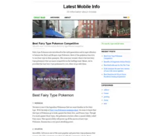 Latest-Mobile.com(Mobile phone review) Screenshot