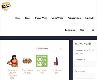 Latestexplore.com(Shop) Screenshot