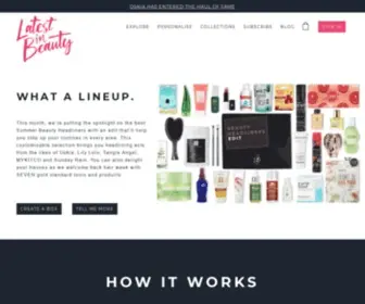 Latestinbeauty.com(A Beauty Box The Way A Beauty Box Should Be) Screenshot