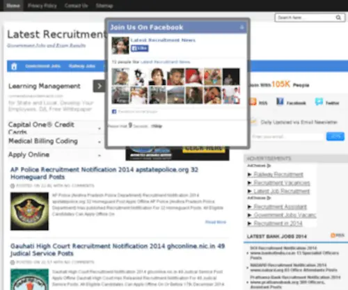 Latestrecruitmentnews.in(Government Jobs And Results) Screenshot