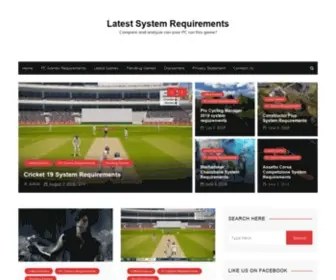 Latestsystemrequirements.com(Compare and analyze can your PC run this game) Screenshot