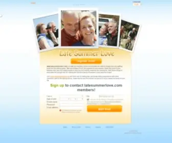 Latesummerlove.com(Senior dating) Screenshot