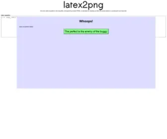 Latex2PNG.com(Convert latex equations to images) Screenshot