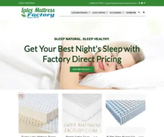 Latexmattressfactory.com(Latex Mattresses) Screenshot