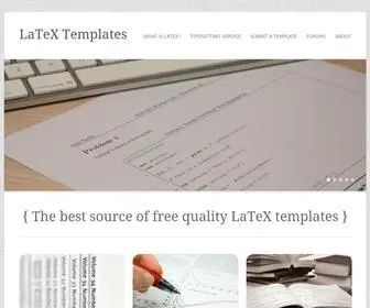 Latextemplates.com(LaTeX Templates) Screenshot