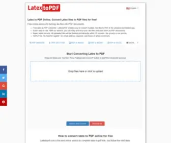 Latextopdf.com(Latex to PDF Online) Screenshot