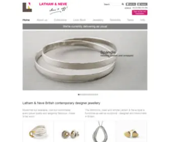 Lathamandneve.co.uk(Latham & Neve presents an exciting collection of British made contemporary designer jewellery) Screenshot