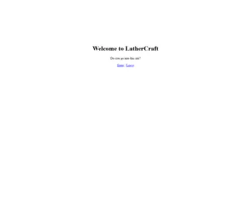 Lathercraft.net(Lathercraft) Screenshot