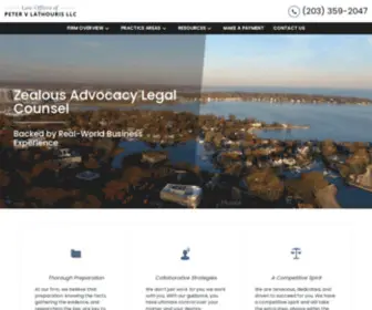 Lathourislaw.com(Law Offices of Peter V Lathouris LLC) Screenshot