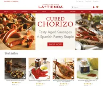 Latienda.com(Authentic Spanish Foods & Products) Screenshot