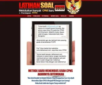 Latihansoal.com(Lowongan CPNS Soal Ujian Pengumuman) Screenshot