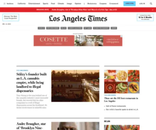 Latimes.com(The L.A. Times) Screenshot