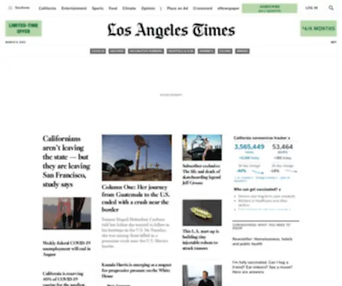 Latimesonline.com(The L.A. Times) Screenshot