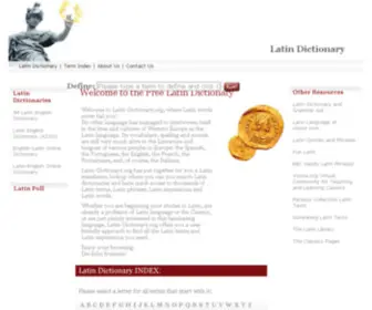 Latin-Dictionary.org(Latin Dictionary) Screenshot