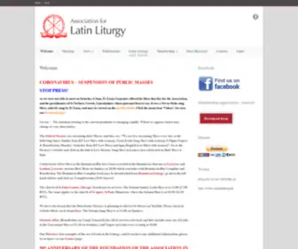 Latin-Liturgy.org(Association for Latin Liturgy) Screenshot