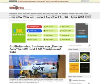 Latina-Press.com(Das grosse Nachrichtenportal über Lateinamerika) Screenshot