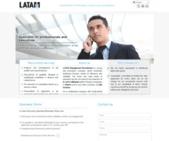 Latinamericarecruitment.com(Recruitment Agencies in Mexico and Latin America) Screenshot