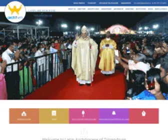 Latinarchdiocesetrivandrum.org(†) Screenshot