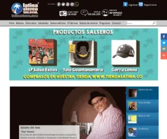 Latinastereo.com(Salsa) Screenshot
