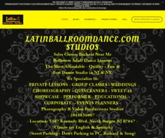 Latinballroomdance.com(BACHATA SALSA CLASSES GROUP CLASSES the most affordable dance classes) Screenshot