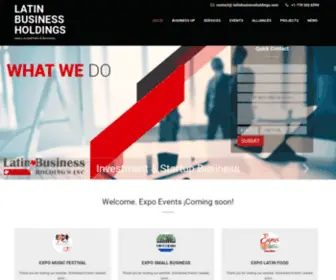 Latinbusinessholdings.com(Ideas, Investment & Business) Screenshot