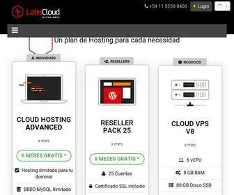 Latincloud.com(Hosting, Servicios Cloud, VPS, Dominios) Screenshot