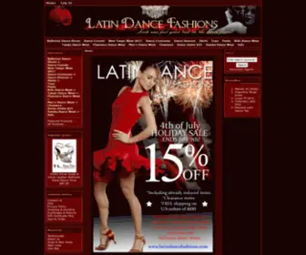 Latindancefashions.com(Latin dance wear) Screenshot