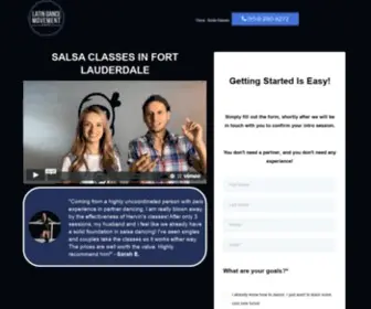 Latindancemovement.com(Online Salsa Lessons For Couples) Screenshot