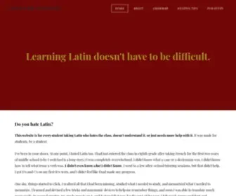 Latinforstudents.com(Latin for Students) Screenshot