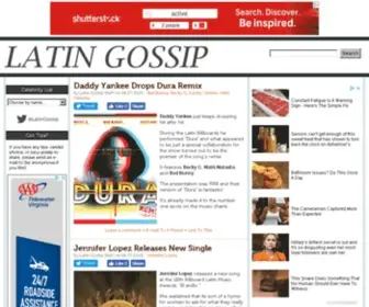 Latingossip.com(Latin Gossip) Screenshot