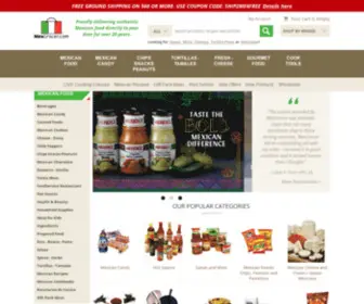 Latingrocer.com(Mexican food and Mexican recipes at) Screenshot